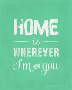 Home is Wherever I'm with You